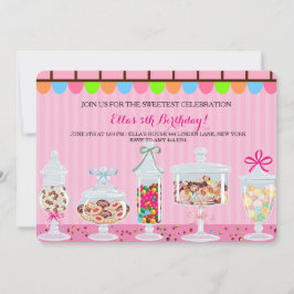 Inbjudan till Candyland Sweet Shoppe Birthday