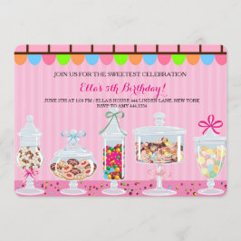 Inbjudan till Candyland Sweet Shoppe Birthday