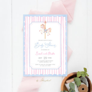 Inbjudan till Carousel Baby Shower