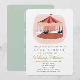 Inbjudan till Carousel Baby Shower