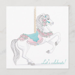 Inbjudan till Carousel Horse Party