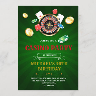 Inbjudan till casino bingo bunco-fest