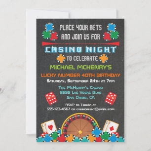 Inbjudan till Casino Las Vegas Gambling Party Part