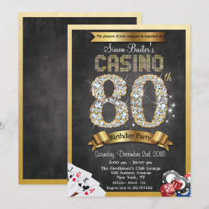 Inbjudan till Casino Poker 80-årsdag