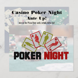 Inbjudan till Casino Poker Night-fest