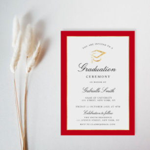 Inbjudan till ceremonin i studenten vid elegantens