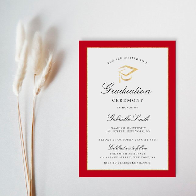 Inbjudan till ceremonin i studenten vid elegantens (Skapare uppladdad)