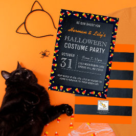 Inbjudan till Chalkboard Halloween fest