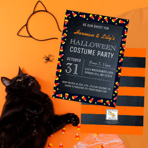 Inbjudan till Chalkboard Halloween fest