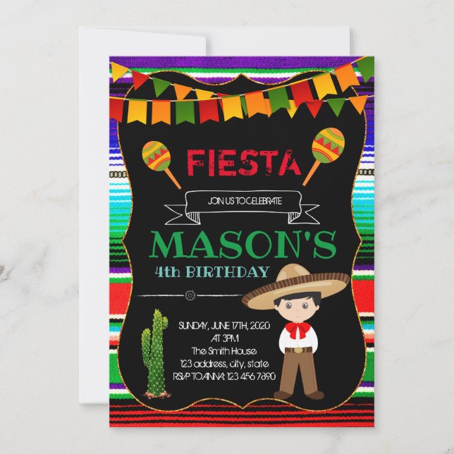 Inbjudan till charro-fest (Framsida)