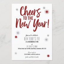 Inbjudan till Cheers Silver & Red Nyårsafton