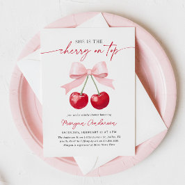 Inbjudan till Cherry Baby Shower