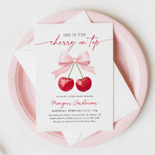 Inbjudan till Cherry Baby Shower