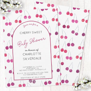 Inbjudan till Cherry Baby Shower