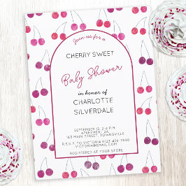 Inbjudan till Cherry Baby Shower