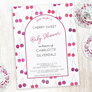 Inbjudan till Cherry Baby Shower