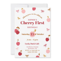 Inbjudan till Cherry Birthday