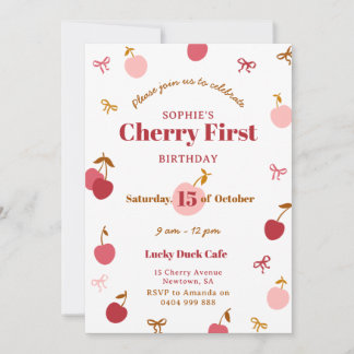 Inbjudan till Cherry Birthday