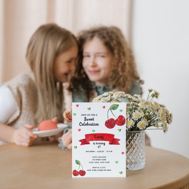 Inbjudan till Cherry Birthday (Skapare uppladdad)