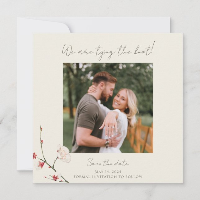 Inbjudan till Cherry Blommar Grenar (Framsida)