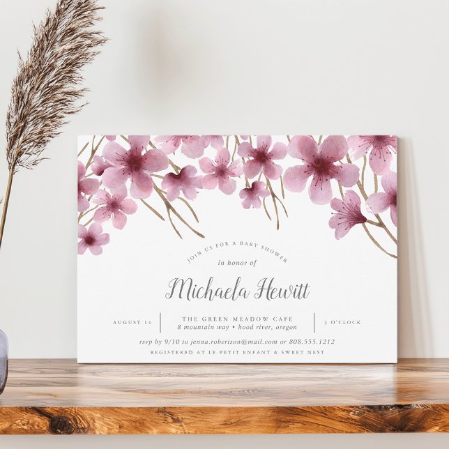 Inbjudan till Cherry Blommars Baby Shower (Skapare uppladdad)