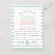Inbjudan till chic Bakery Baby Shower