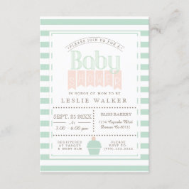 Inbjudan till chic Bakery Baby Shower