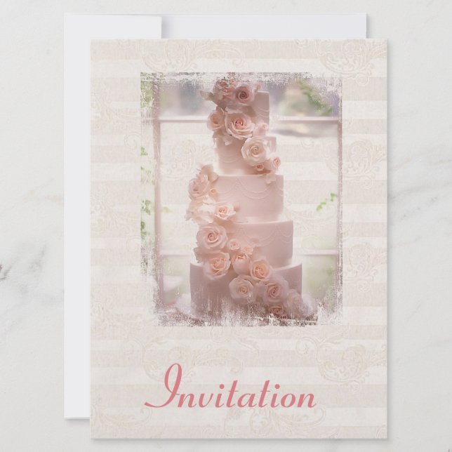 Inbjudan till Chic för inbjudan till Rustic Weddin (Framsida)