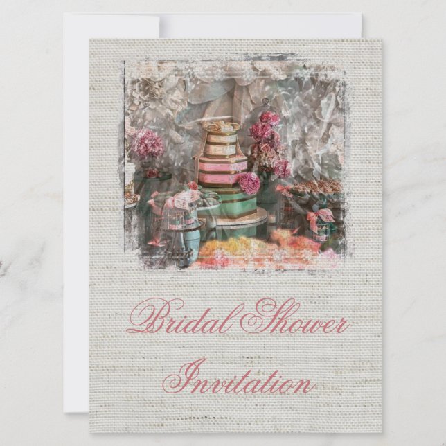 Inbjudan till Chicen inbjudningskort för möhippan  (Framsida)