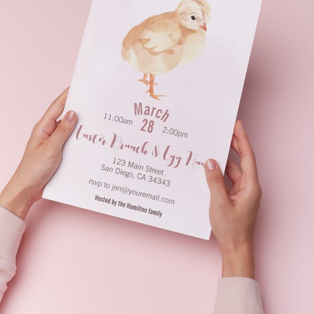 Inbjudan till chick Påsk Brunch & Egg Hunt (Skapare uppladdad)