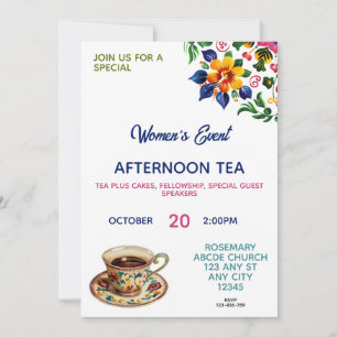 Inbjudan till Christian Women Fellowship Tea