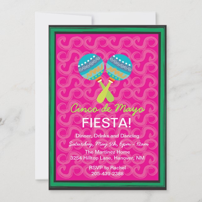 Inbjudan till Cinco de Mayo Fiesta (Framsida)