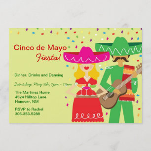 Inbjudan till Cinco de Mayo Mariachi