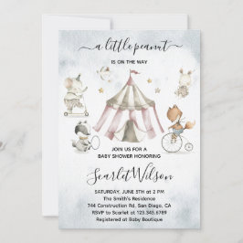 Inbjudan till Circus Animals Mobile Baby Shower