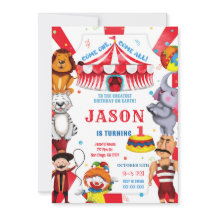 Inbjudan till Circus-födelsedagen