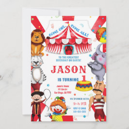 Inbjudan till Circus-födelsedagen