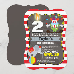 Inbjudan till Circus-födelsedagen