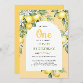 Inbjudan till citrusfrukter på Lemon 1:a födelseda