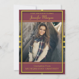 Inbjudan till Classy Guld Photo Studenten Ram