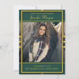 Inbjudan till Classy Guld Photo Studenten Ram