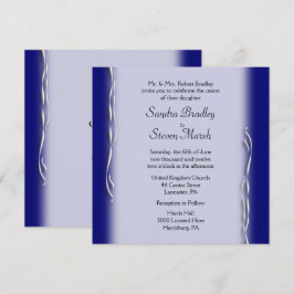 Inbjudan till Classy Navy och White Wedding