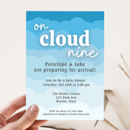 Inbjudan till Cloud Nine Baby Shower