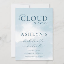 Inbjudan till Cloud Nine Bachelorette Helg