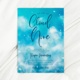 Inbjudan till Cloud Nine Boy Baby Shower