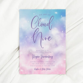 Inbjudan till Cloud Nine Girl Baby Shower