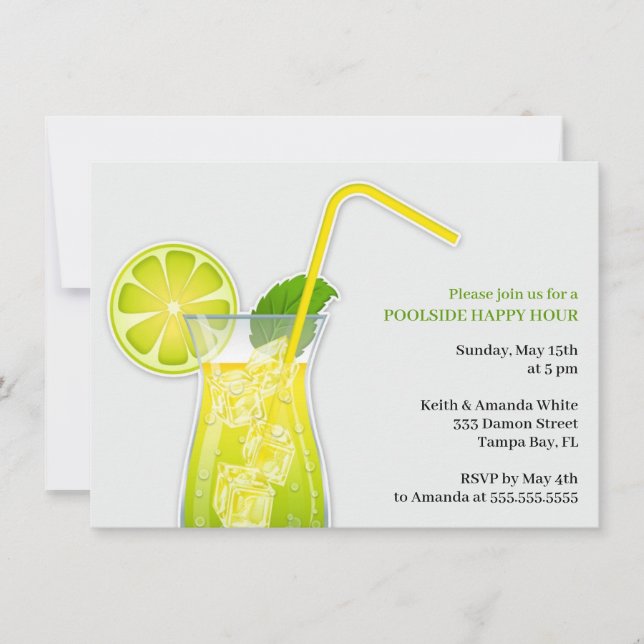 Inbjudan till Cocktail-part (Framsida)