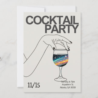 Inbjudan till Cocktail-part-Personligen Inbjudan