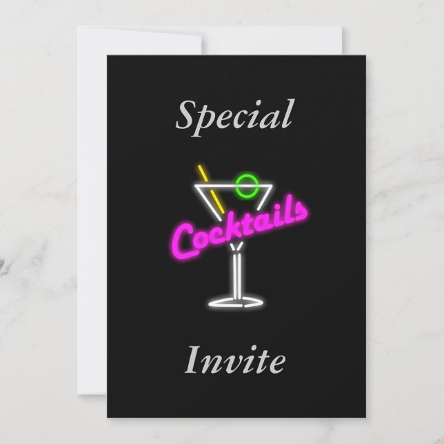 Inbjudan till Cocktail Party (Framsida)