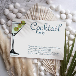 Inbjudan till Cocktail Party Martini