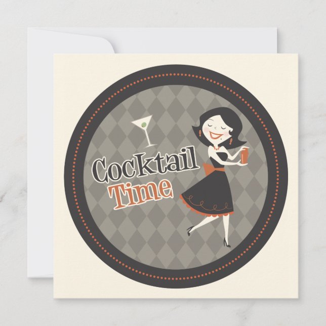 Inbjudan till Cocktail-tid (Framsida)